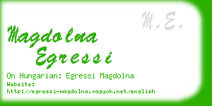 magdolna egressi business card